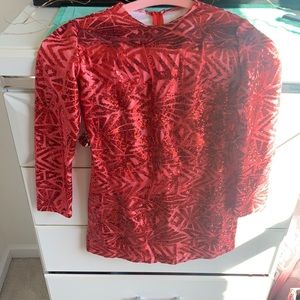 Red Sparkle Dress, Size M, Short